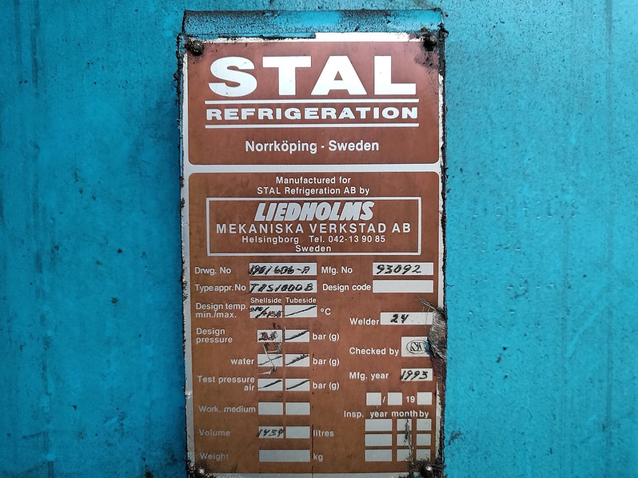 Stal Refrigeration TAS1000B HOS BV